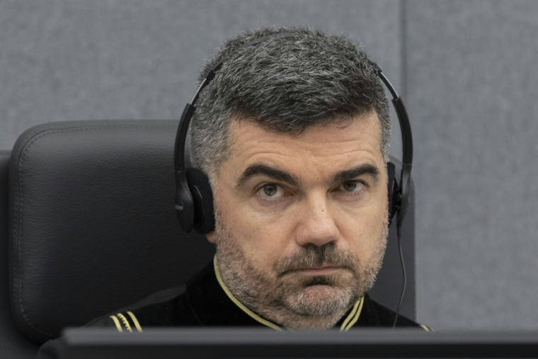 Le juge français Nicolas Guillou lors d'une audience du Tribunal spécial international pour le Kosovo à La Haye, le 10 novembre 2020 ( ANP / Peter Dejong )