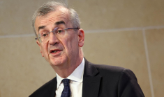 Francois Villeroy de Galhau, le 12 avril 2023, à Washington ( GETTY IMAGES NORTH AMERICA / KEVIN DIETSCH )