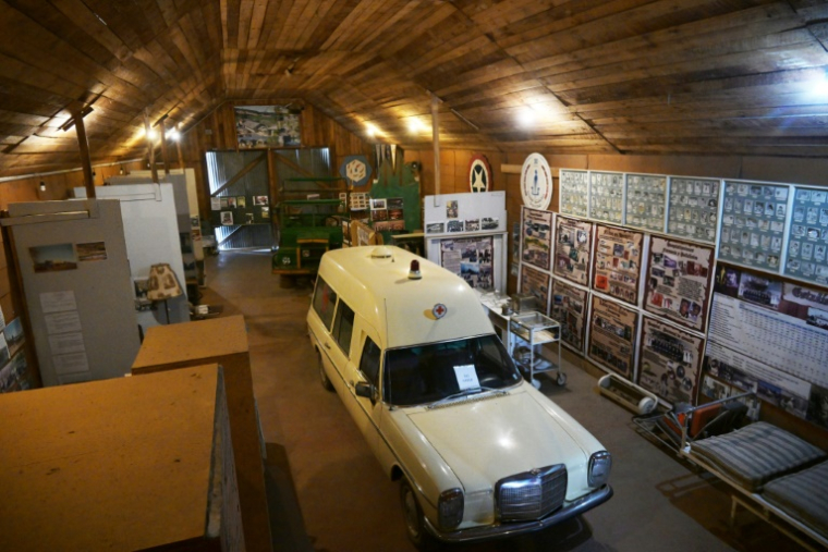 Le musée de la Colonia Dignidad à Parral, au Chili, le 15 avril 2025 ( AFP / RODRIGO ARANGUA )