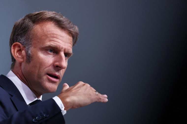 Emmanuel Macron, à Toulon, le 29 août 2025 ( POOL / MANON CRUZ )