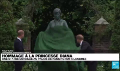 Hommage à la princesse Diana : une statue dévoilée au palais Kensington à Londres