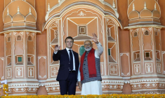 Le Premier ministre indien Narendra Modi et le président français Emmanuel Macron
