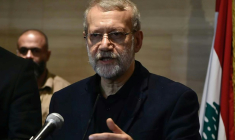 Ali Larijani, chef de l'appareil sécuritaire iranien, le 15 novembre 2024 à Beyrouth, au Liban ( AFP / - )