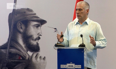 Le président cubain, Miguel Diaz-Canel, lors d'une intervention télévisée à La Havane, le 5 février 2026 ( CUBA TV / - )