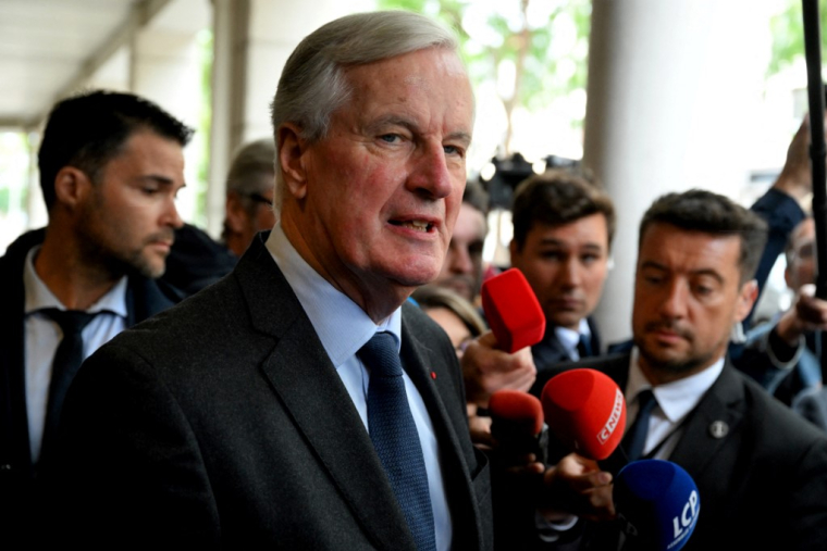 Michel Barnier à Reims, le 11 septembre 2024. ( AFP / FRANCOIS NASCIMBENI )
