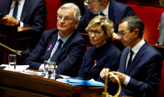 Le Premier ministre Barnier prononce son discours de politique générale devant le Parlement à Paris
