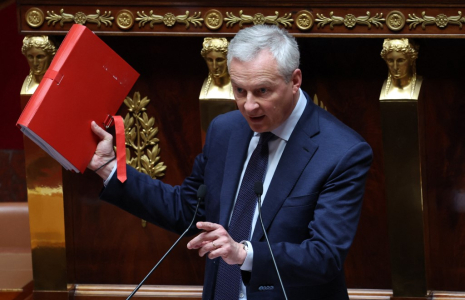 Bruno Le Maire, le 29 avril 2024, à Paris ( AFP / ALAIN JOCARD )