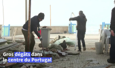 Importants dégâts au Portugal après le passage de la tempête Kristin