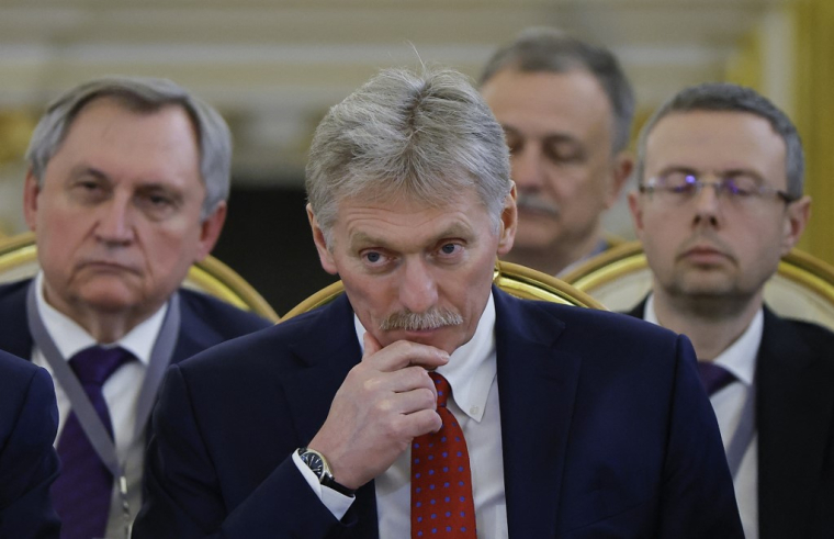 Dmitri Peskov à Moscou, en Russie, le 8 mai 2024. ( POOL / EVGENIA NOVOZHENINA )