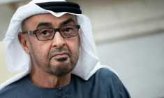 Le président émirati Mohammed ben Zayed Al Nahyan, le 23 septembre 2024, à Washington  ( AFP / Brendan Smialowski )