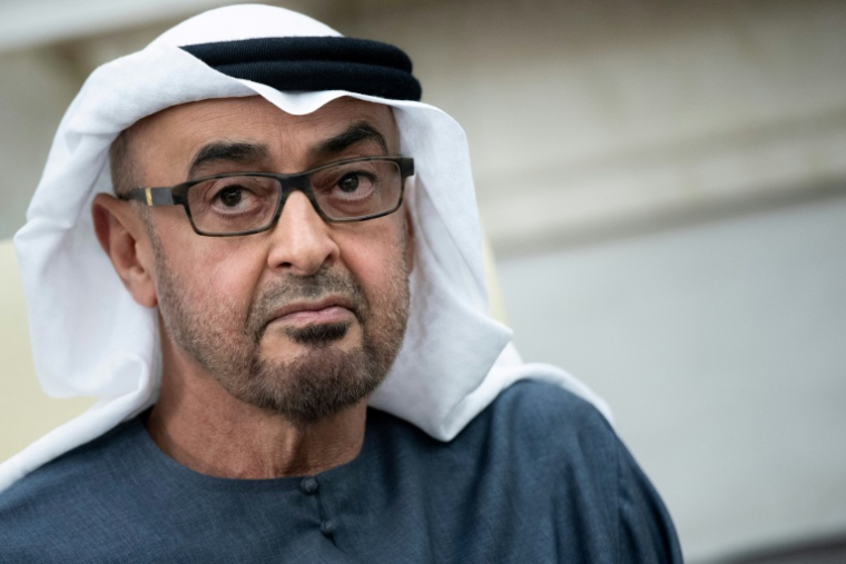 Le président émirati Mohammed ben Zayed Al Nahyan, le 23 septembre 2024, à Washington  ( AFP / Brendan Smialowski )