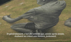L'enfance s'affiche en grand sur les sommets des Alpes avec l'artiste Saype