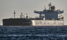 Le pétrolier russe Anatoly Kolodkin arrive au terminal pétrolier du port de Matanzas, au nord-ouest de Cuba, le 31 mars 2026 ( AFP / Yamil LAGE )