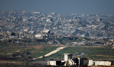 Des bâtiments en ruine dans le nord de Gaza