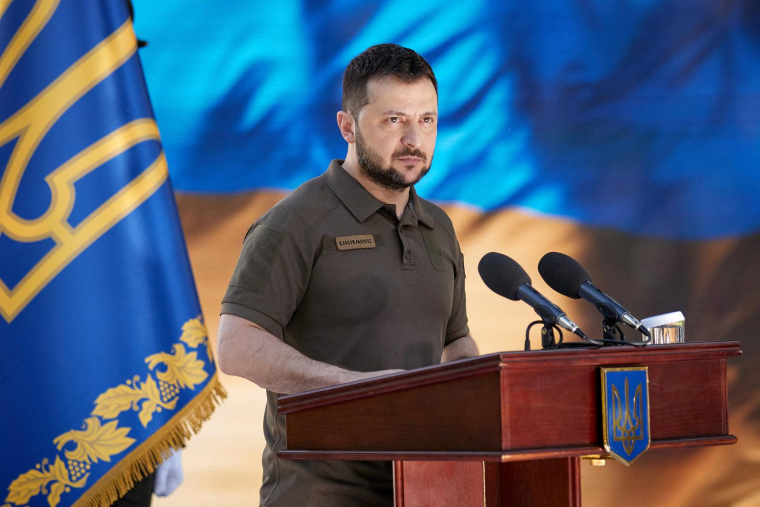 Le président ukrainien Volodymyr Zelensky. ( UKRAINIAN PRESIDENTIAL PRESS SER / HANDOUT )