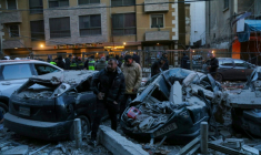 Sur le site d'une frappe israélienne à Beyrouth, au Liban, le 11 mars 2026 ( AFP / Ibrahim AMRO )