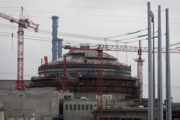Le chantier de l'EPR de Flamanville. (illustration) ( AFP / CHARLY TRIBALLEAU )