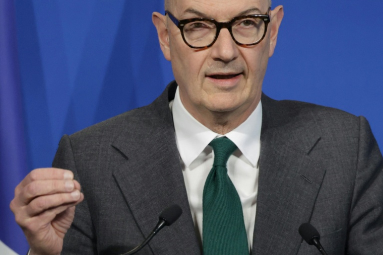 Le ministre de l'Economie français Roland Lescure, le 27 mars 2026 à Bercy, à Paris ( AFP / Ludovic MARIN )