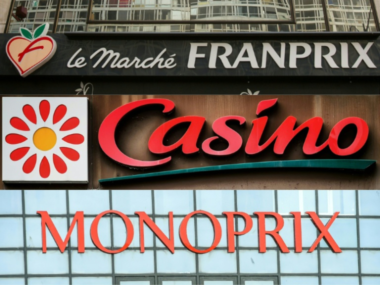 Le groupe Casino (Monoprix, Franprix, Cdiscount...), qui a engagé des négociations pour alléger le poids de sa dette, rendra publiques le 5 mars "les nouvelles propositions" des créanciers ( AFP / Loic VENANCE )