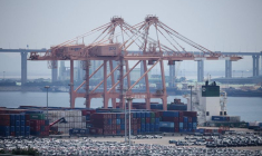 Des véhicules de KIA Motors pour l'export dans un port en Corée du Sud