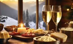 les Alpes sont devenues un lieu emblématique de la haute gastronomie. (crédit: Adobe Stock/photo générée par IA)