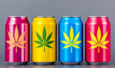 Les boissons au THC sont devenues un marché de plusieurs milliards de dollars en quelques années outre-Atlantique. (crédit: Adobe Stock/photo générée par IA)