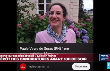 Législatives : la vidéo virale d'une candidate RN qualifiée au second tour en Mayenne