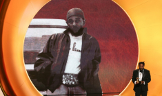 Le rappeur américain Kendrick Lamar lors de la 68e édition des Grammy Awards à Los Angeles, le 1er février 2026 en Californie ( AFP / VALERIE MACON )