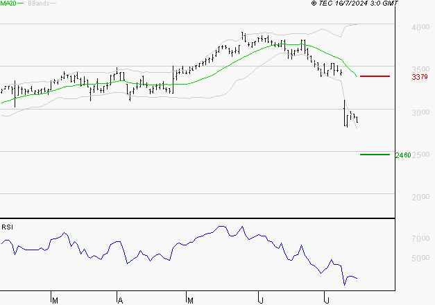 VERALLIA : Surveiller le comportement des cours sur les supports