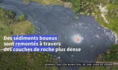 Eruption d'un volcan de boue dans le nord de la Colombie