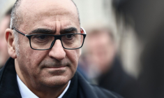 Le ministre de l'Intérieur Laurent Nuñez le 13 février 2026 à Marseille ( POOL / Thibaud MORITZ )