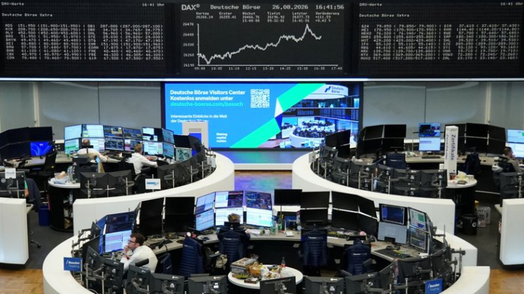 Le graphique de l'indice boursier allemand DAX à la Bourse de Francfort