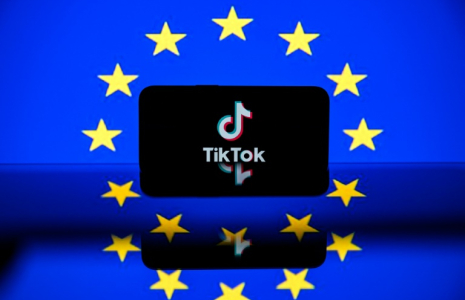 TikTok a été condamné vendredi dans l'Union européenne à 530 millions d'euros d'amende pour avoir échoué à garantir une protection suffisante des données personnelles des Européens en Chine ( AFP / Lionel BONAVENTURE )