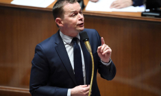 Olivier Dussopt, le 28 mars 2023, à l'Assemblée nationale ( AFP / BERTRAND GUAY )