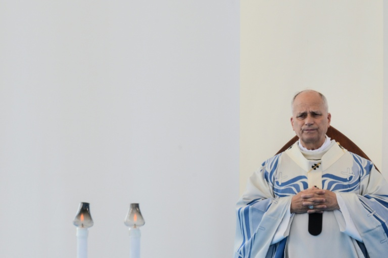 Le pape Léon XIV sur l'île italienne de Lampedusa, le 4 juillet 2026 ( AFP / Tiziana FABI )