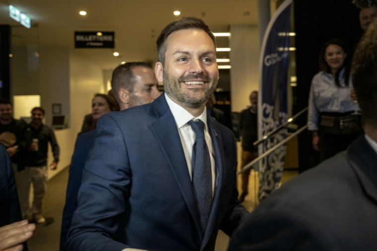 Le nouveau dirigeant indépendantiste du Québec Paul St-Pierre Plamondon à Montréal le 5 octobre 2026 ( AFP / ANDREJ IVANOV )