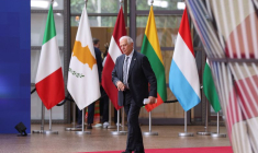 Josep Borrell, chef de la politique étrangère de l'Union européenne, lors d'un sommet des dirigeants de l'Union européenne à Bruxelles