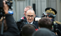 Le ministre de l'Intérieur, Laurent Nunez, à Aulnoye-Aymeries dans le nord de la France, le 3 novembre 2025 ( AFP / Francois LO PRESTI )