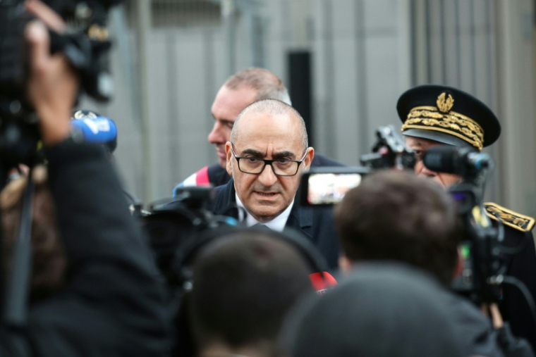 Le ministre de l'Intérieur, Laurent Nunez, à Aulnoye-Aymeries dans le nord de la France, le 3 novembre 2025 ( AFP / Francois LO PRESTI )