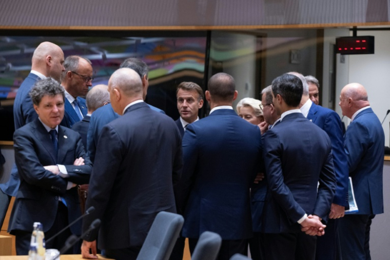 Les dirigeants européens en sommet à Bruxelles, le 19 juin 2026 ( AFP / JOHN THYS )