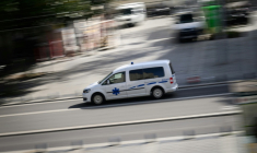 Une ambulance à Nantes, le 4 avril 2025 ( AFP / Loic VENANCE )