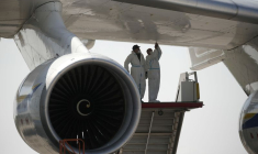 Un avion cargo à l'aéroport Paris-Vatry de Bussy-Lettre