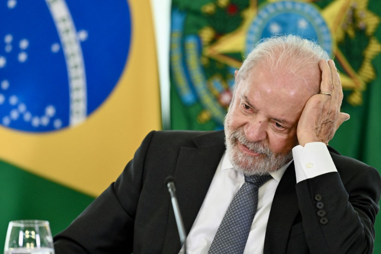 Le président brésilien Lula da Silva à Brasília, le 27 février 2026. ( AFP / EVARISTO SA )