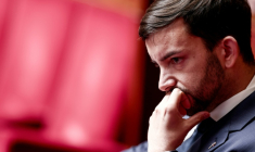 Jean-Philippe Tanguy à l'Assemblée nationale, à Paris, le 28 mai 2025 ( AFP / Thibaud MORITZ )