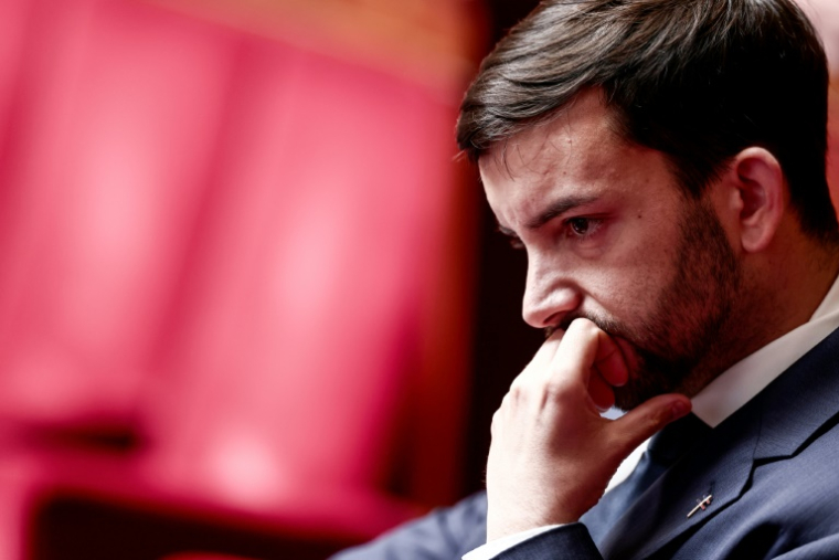 Jean-Philippe Tanguy à l'Assemblée nationale, à Paris, le 28 mai 2025 ( AFP / Thibaud MORITZ )