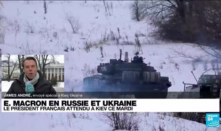 Ukraine : Emmanuel Macron attendu à Kiev pour désamorcer la crise