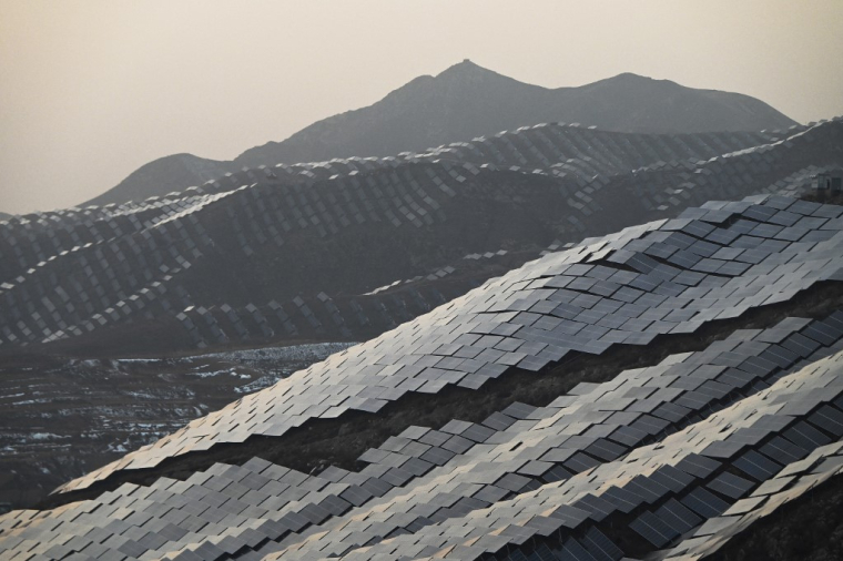 Une ferme soldaire à Zhangjiakou, en Chine. ( AFP / GREG BAKER )