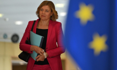 La commissaire européenne chargée de la Souveraineté technologique, Henna Virkkunen, en mai 2025, à Bruxelles ( AFP / NICOLAS TUCAT )