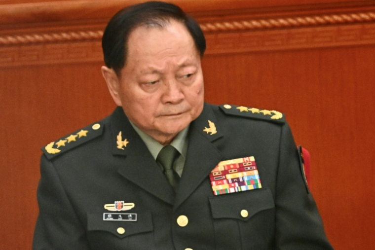 Zhang Youxia, l'un des vice-présidents de la commission militaire centrale (CMC), le 4 mars 2025 à Pékin ( AFP / Pedro PARDO )