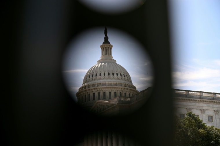 Le dôme du Capitole de Washington, siège du Congrès américain, le 3 octobre 2025 ( AFP / Alex WROBLEWSKI )